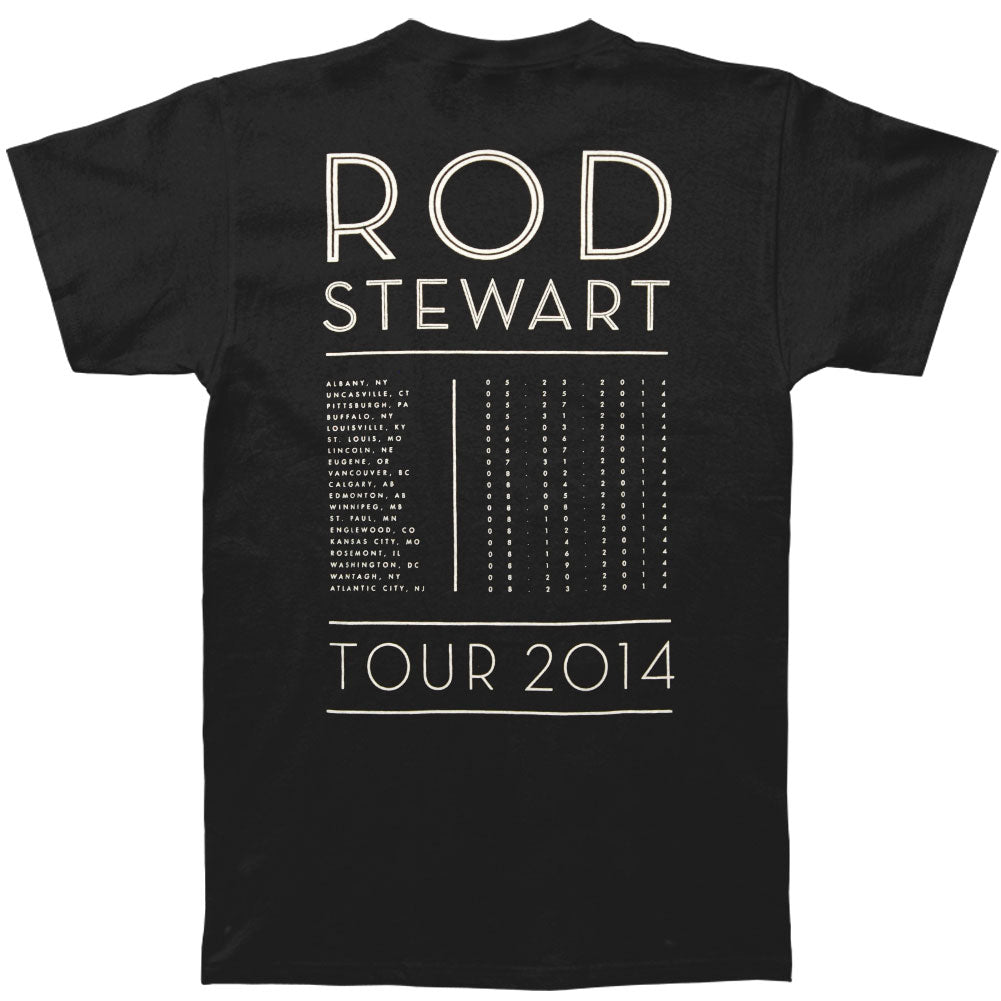 Rod Stewart Stripes 2014 Tour T-shirt Back