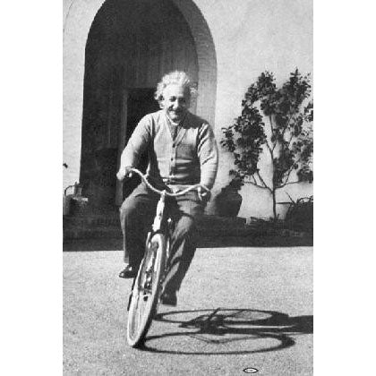 Albert Einstein Bike Domestic Poster