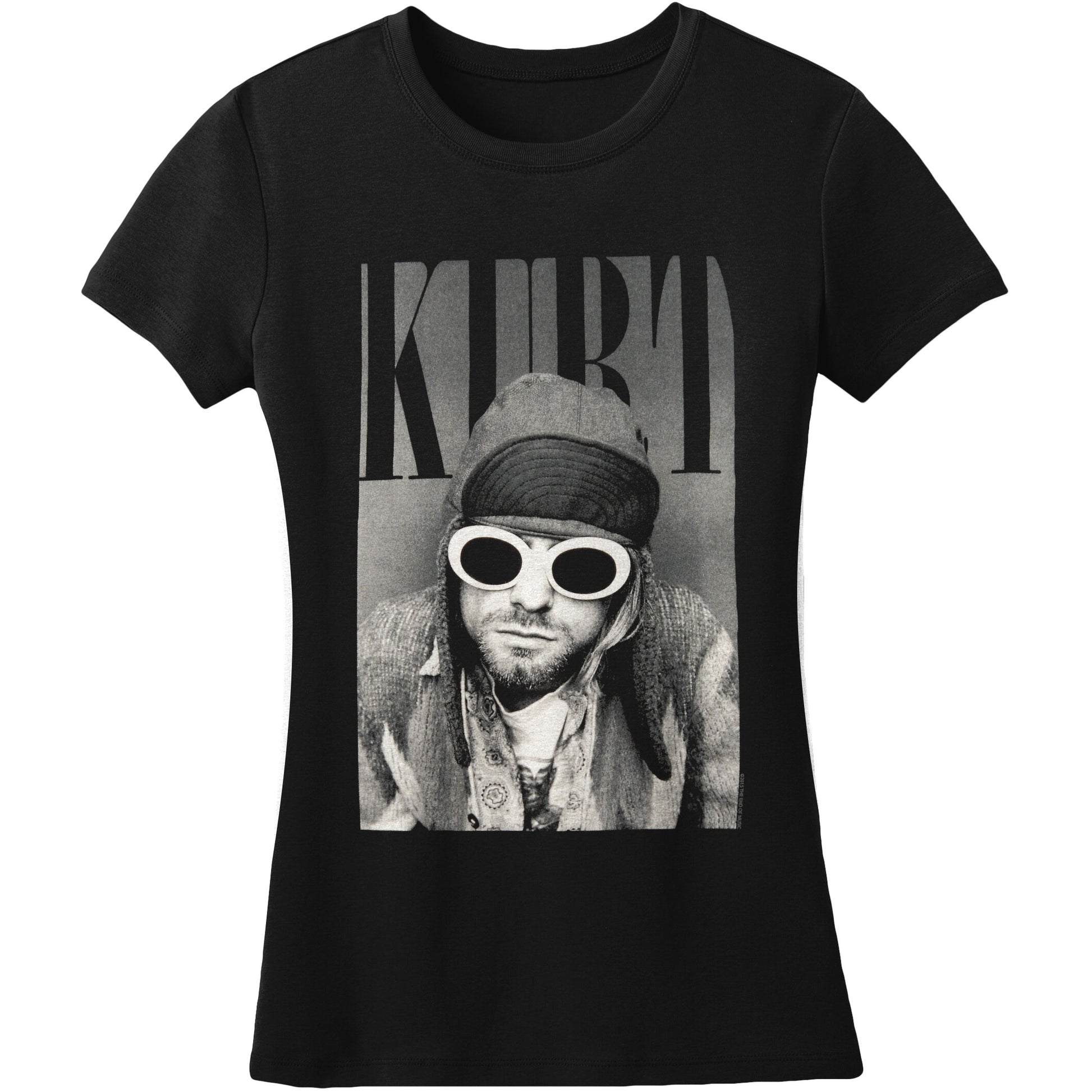 Kurt Cobain With Shades Jr Tissue T Junior Top