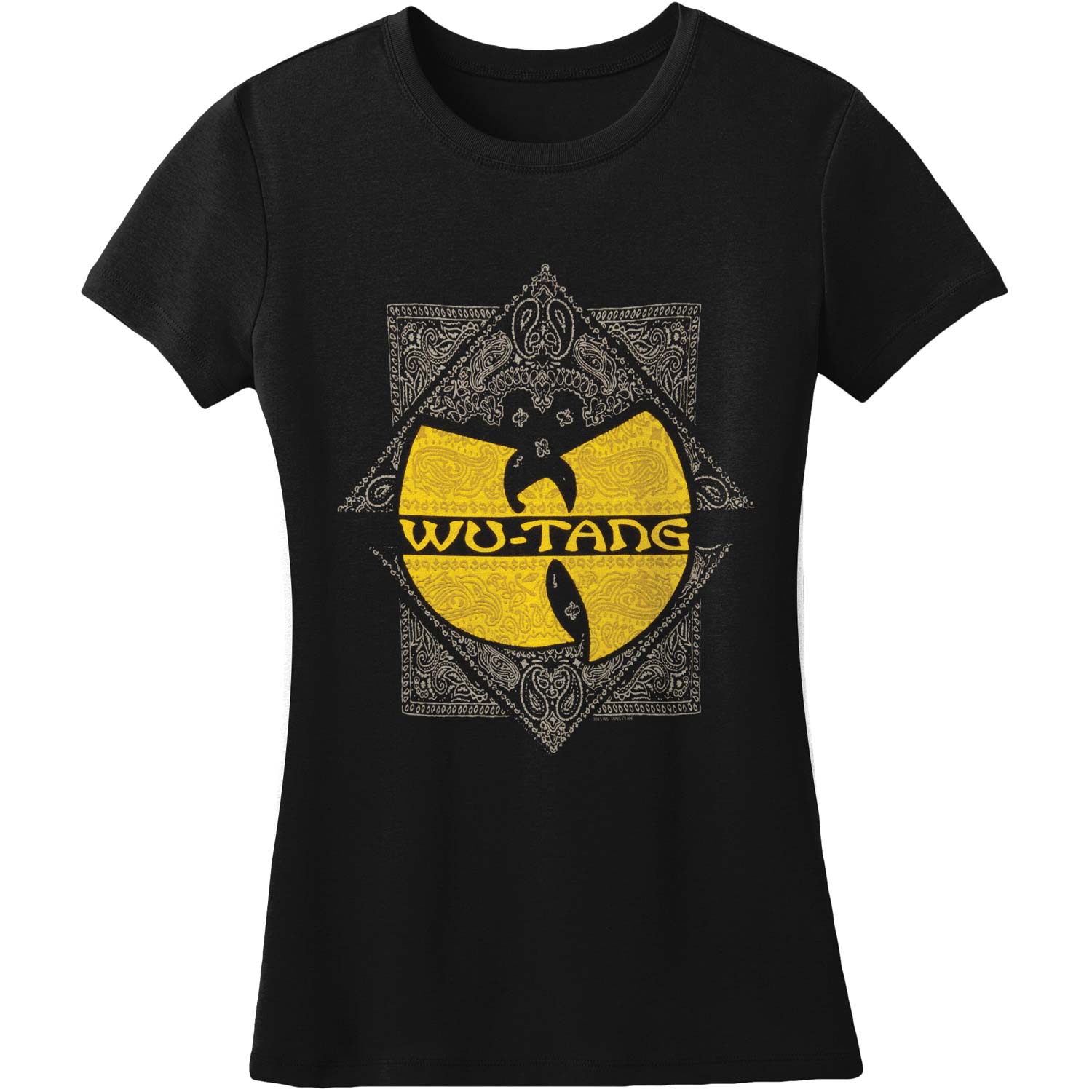 Wu Tang Clan Jr Paisley Square Logo Tissue T Tissue Junior Top Front