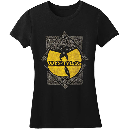 Wu Tang Clan Jr Paisley Square Logo Tissue T Tissue Junior Top Front