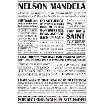 Nelson Mandela Mandela Quotes Domestic Poster
