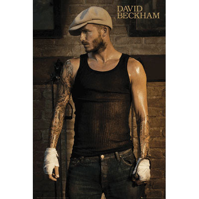 David Beckham Hat Domestic Poster
