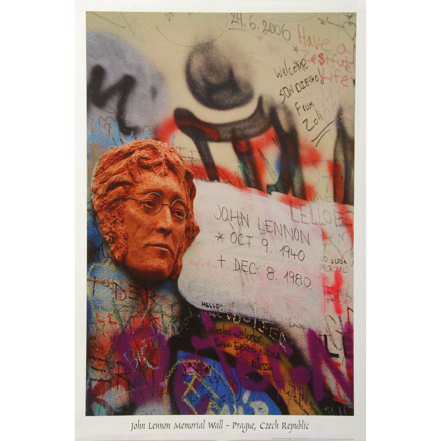 Beatles Wall Memorial Domestic Poster