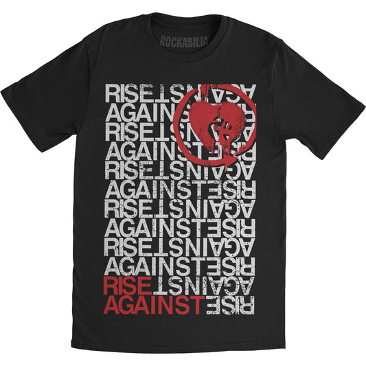 Rise Against Stacked Slim Fit T-shirt Front