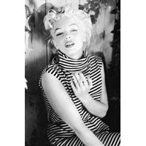 Marilyn Monroe Black & White Dress Domestic Poster