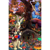 Alice In Wonderland Down The Rabbit Domestic Poster