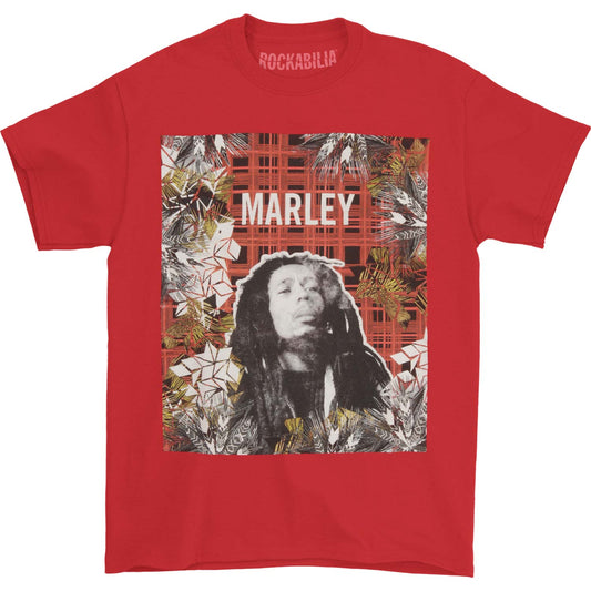 Bob Marley Collage Plaid T-shirt Front