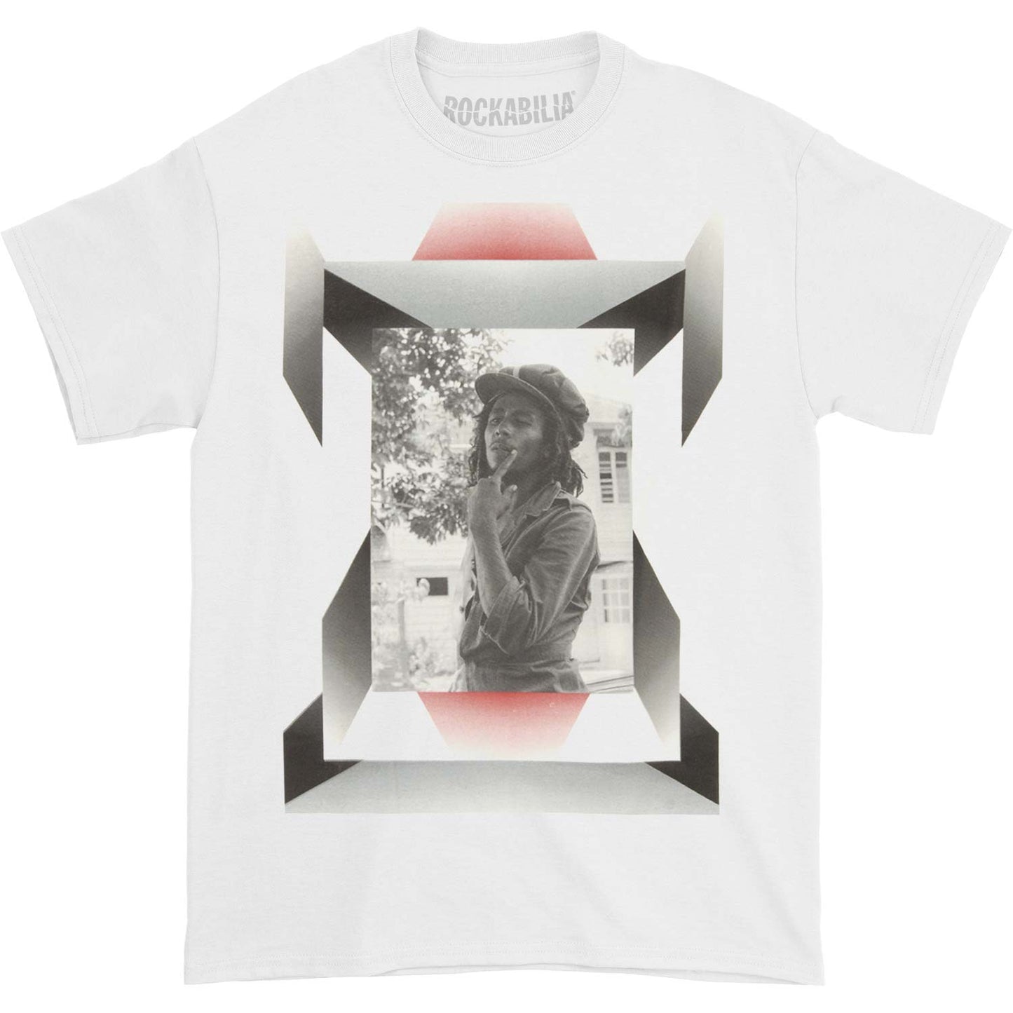 Bob Marley Glass Portrait T-shirt Front