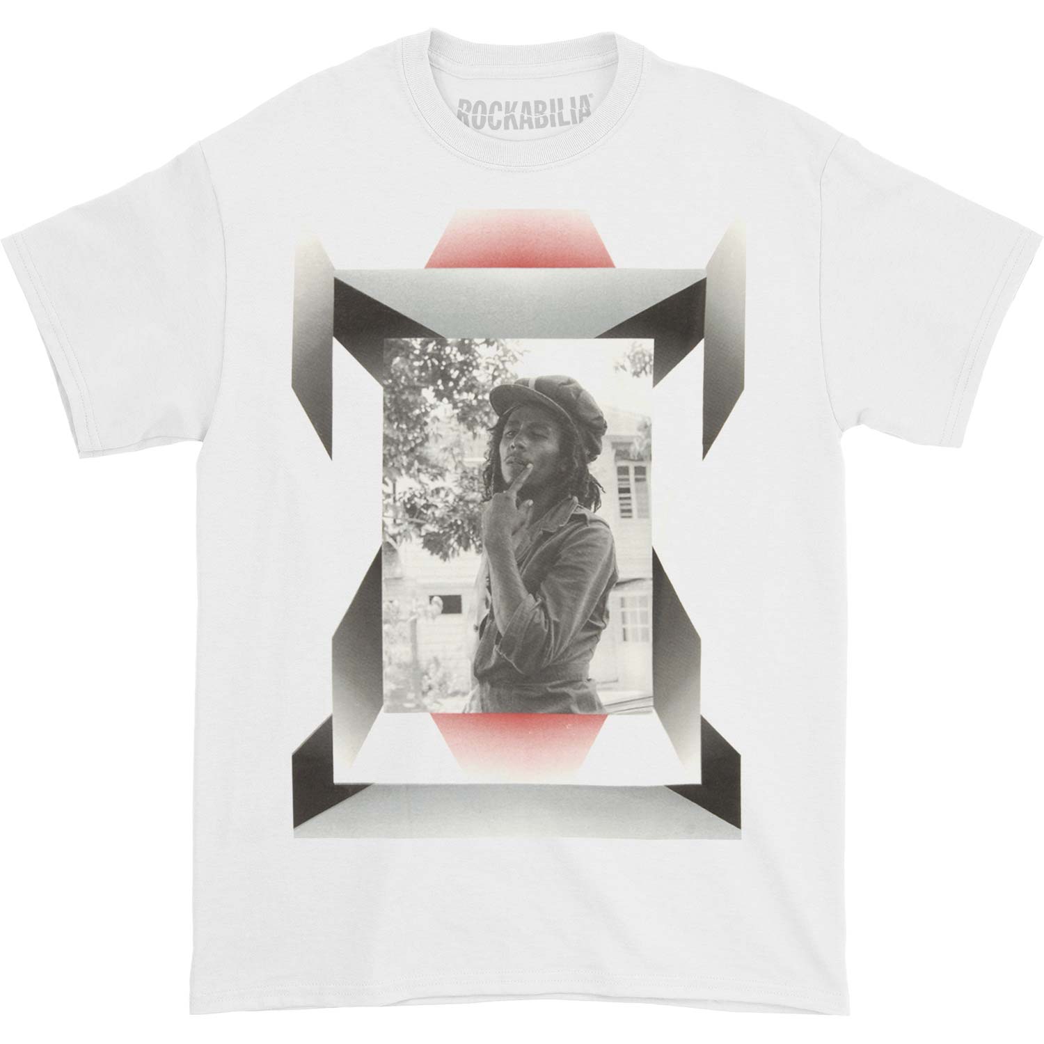 Bob Marley Glass Portrait T-shirt Front