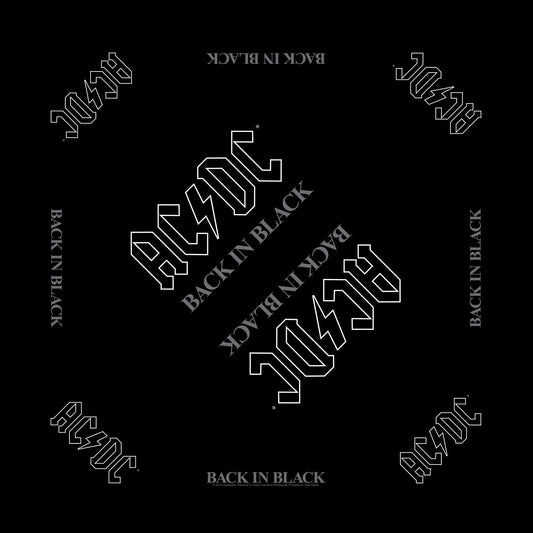 AC/DC Back In Black Bandana Front