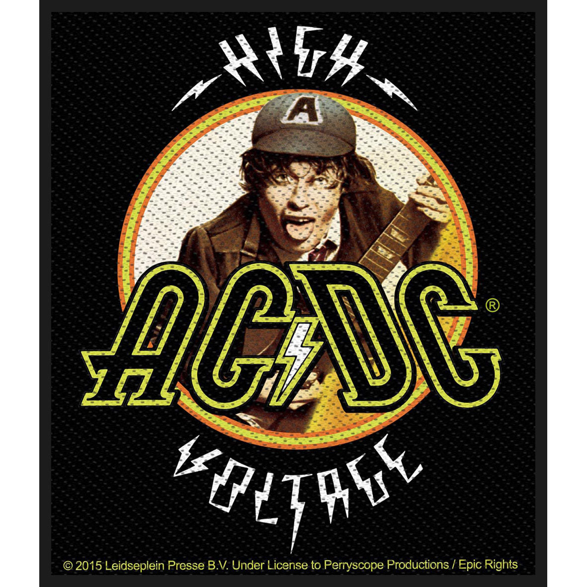 AC/DC High Voltage Angus Woven Patch Front