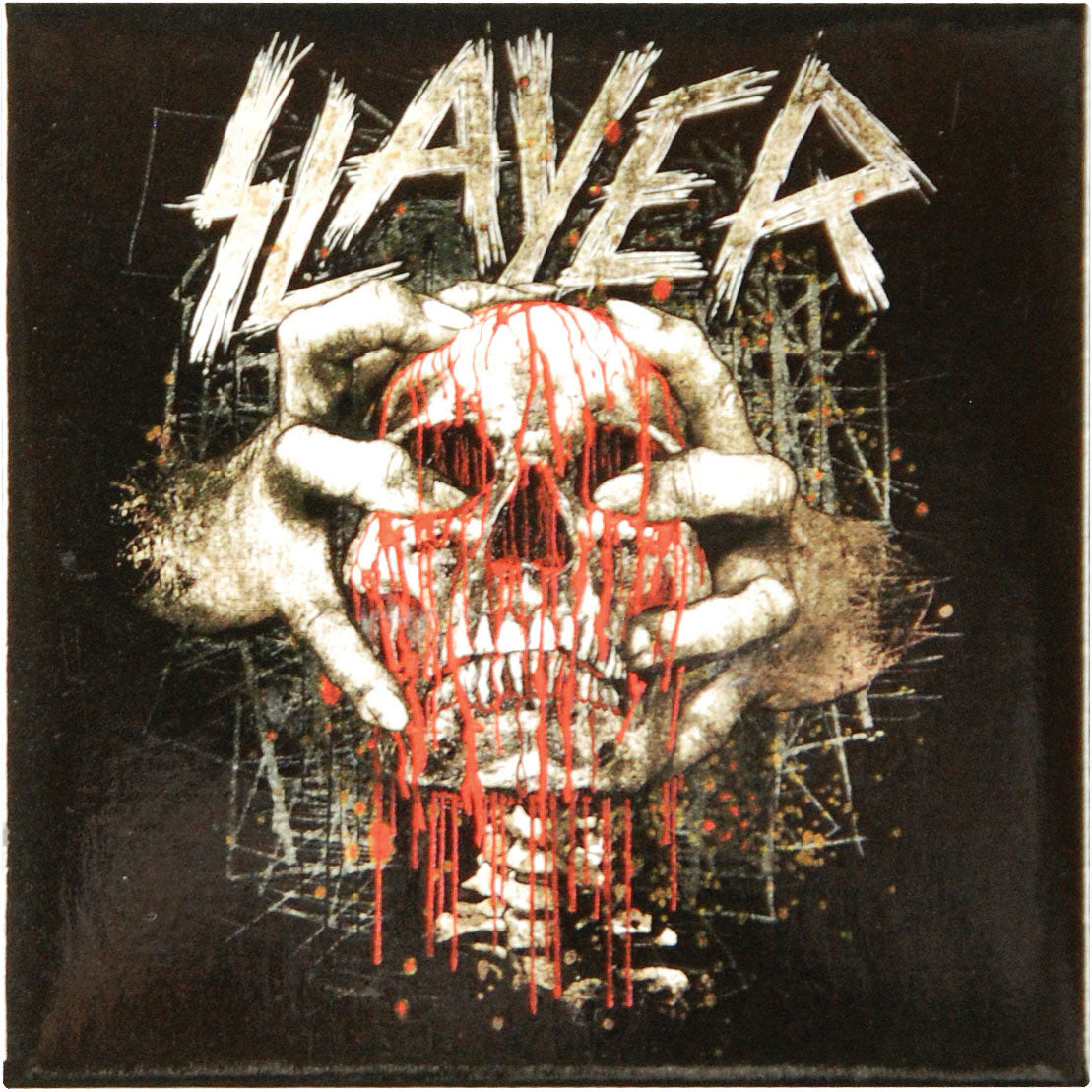 Slayer Skull Clench Magnet Front