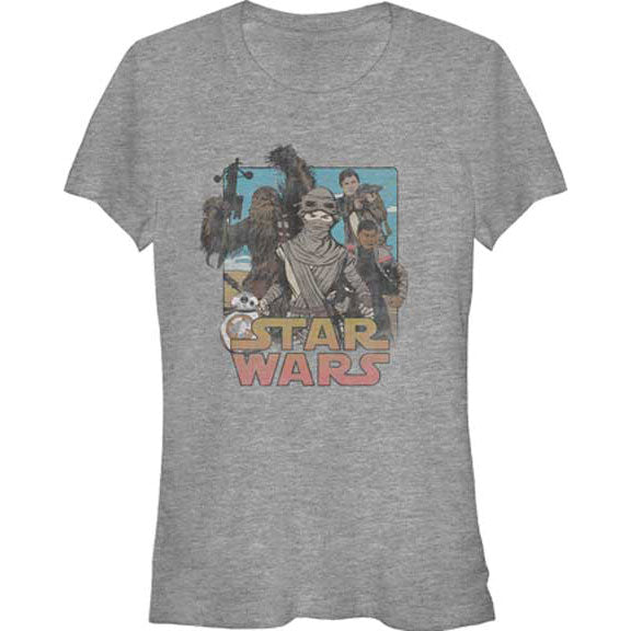 Star Wars Characters Junior Top Front