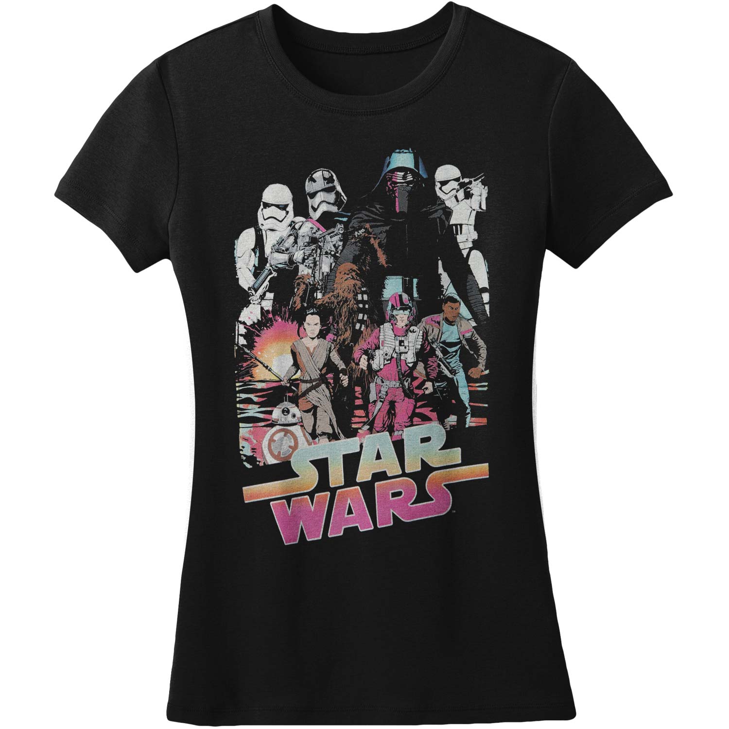 Star Wars Collage Junior Top