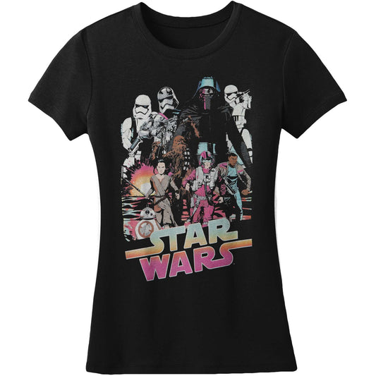 Star Wars Collage Junior Top