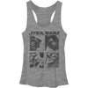 Boxed Characters Womens Tank