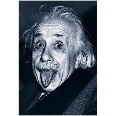 Albert Einstein Tongue Domestic Poster