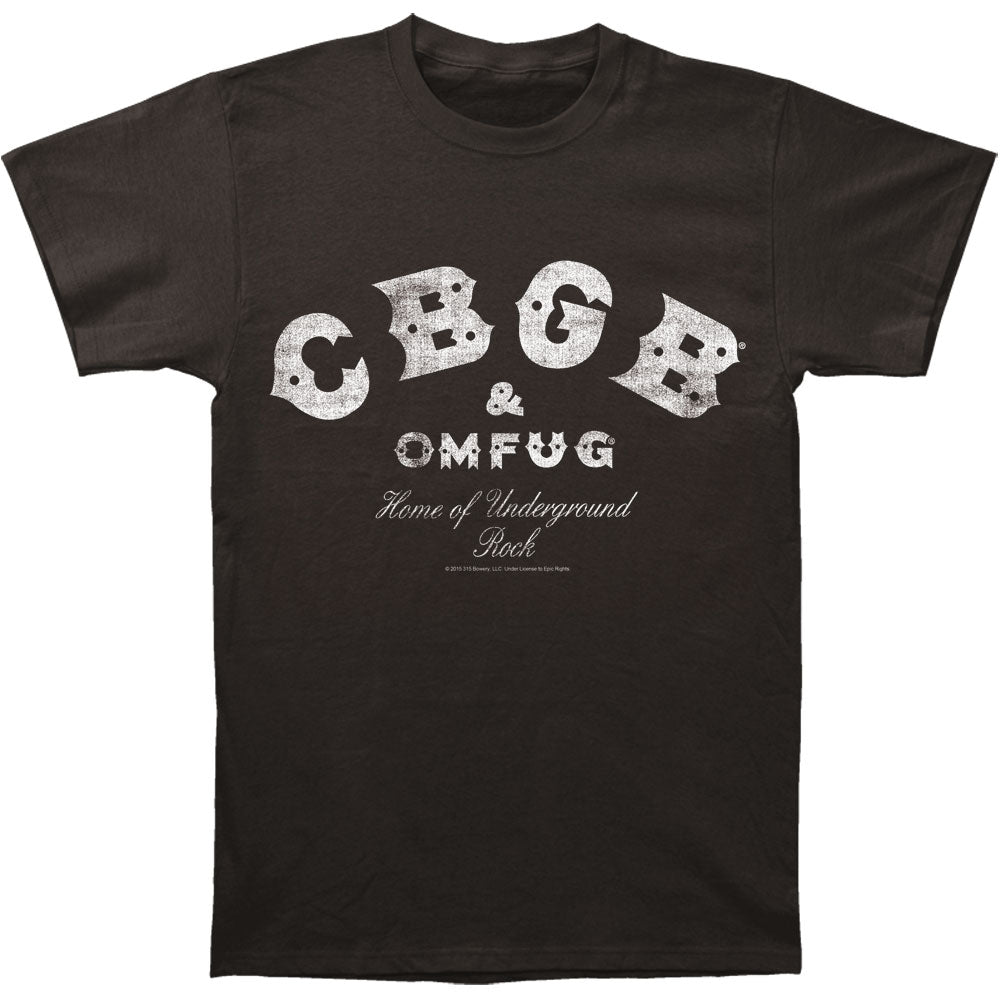 CBGB Distressed Logo Slim Fit T-shirt Front
