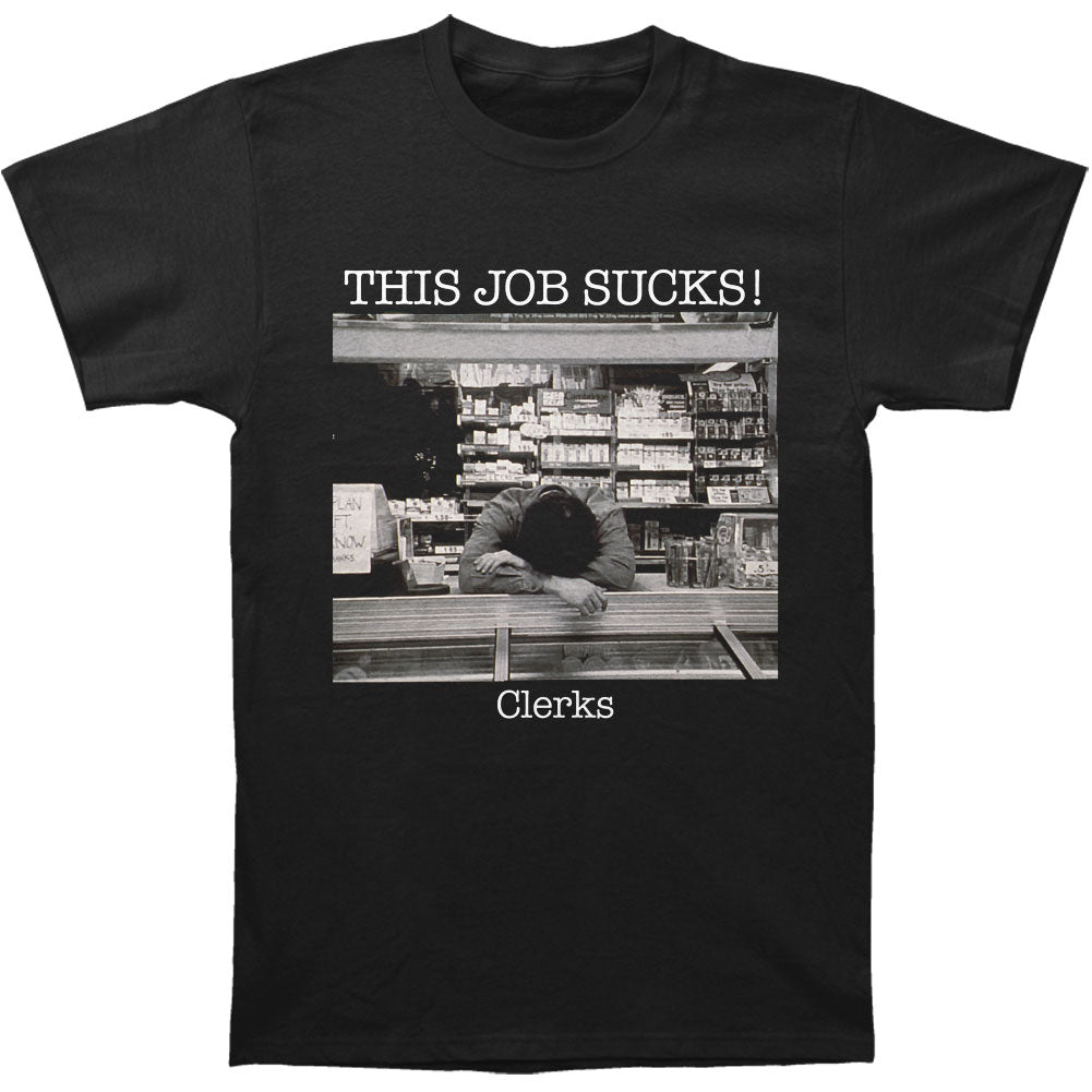 Clerks This Job Sucks! Slim Fit T-shirt Front