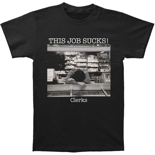 Clerks This Job Sucks! Slim Fit T-shirt Front