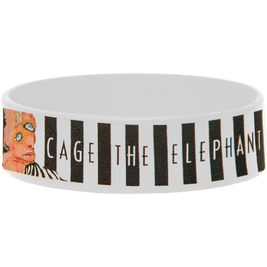 Cage The Elephant Logo Rubber Bracelet Front