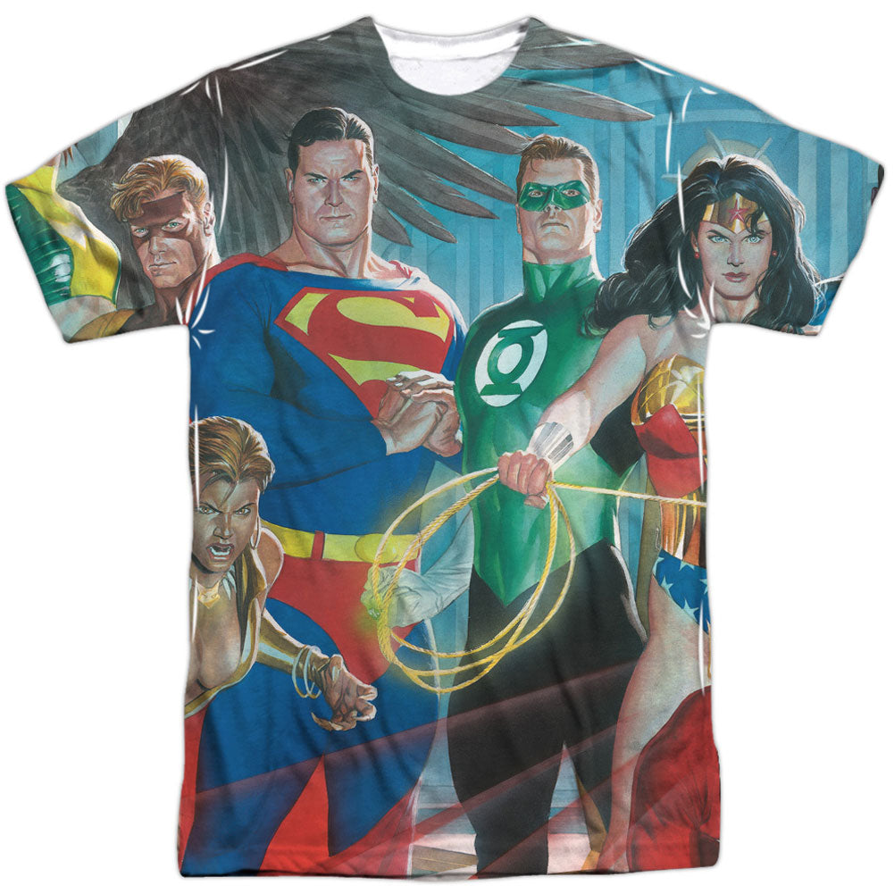 Justice League Of America League Of Heroes Sublimation T-shirt
