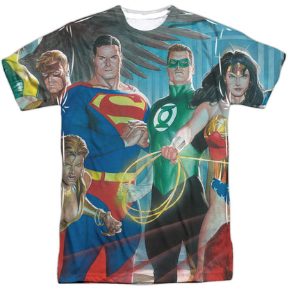Justice League Of America League Of Heroes Sublimation T-shirt