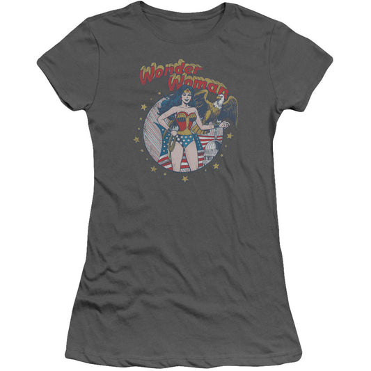 Justice League Of America At Your Service Cap Sleeve Junior Top