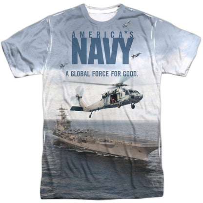 Navy Over And Under Sublimation T-shirt