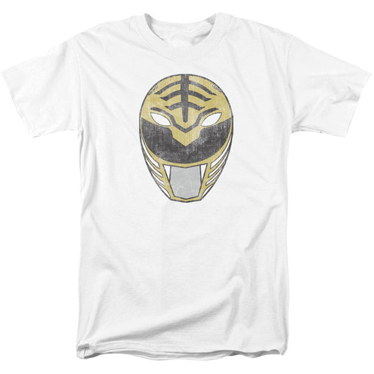 Power Rangers White Ranger Mask T-shirt Front