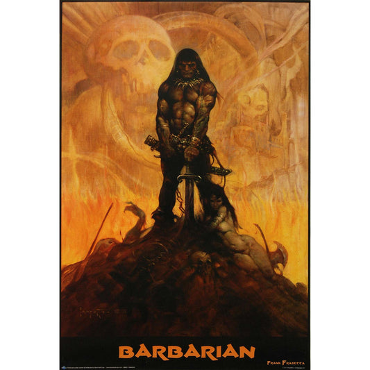 Frank Frazetta Barbarian Domestic Poster