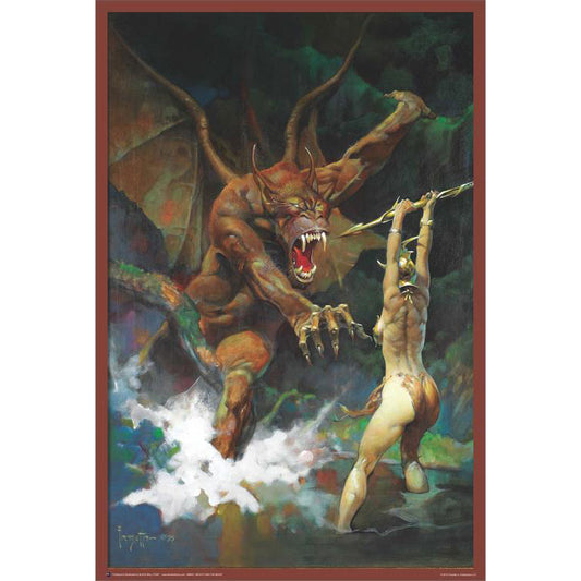 Frank Frazetta Beauty And The Beast Domestic Poster