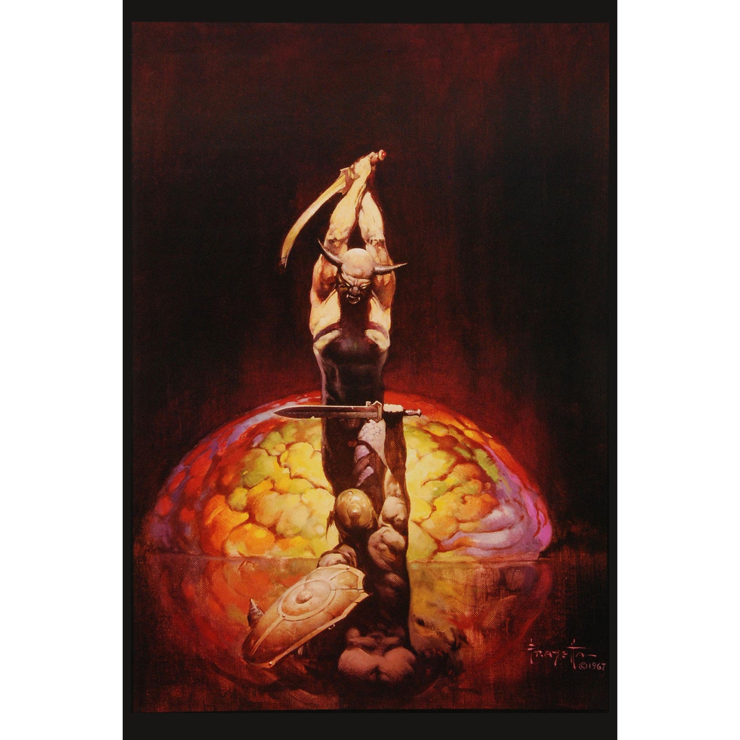 Frank Frazetta The Brain Domestic Poster