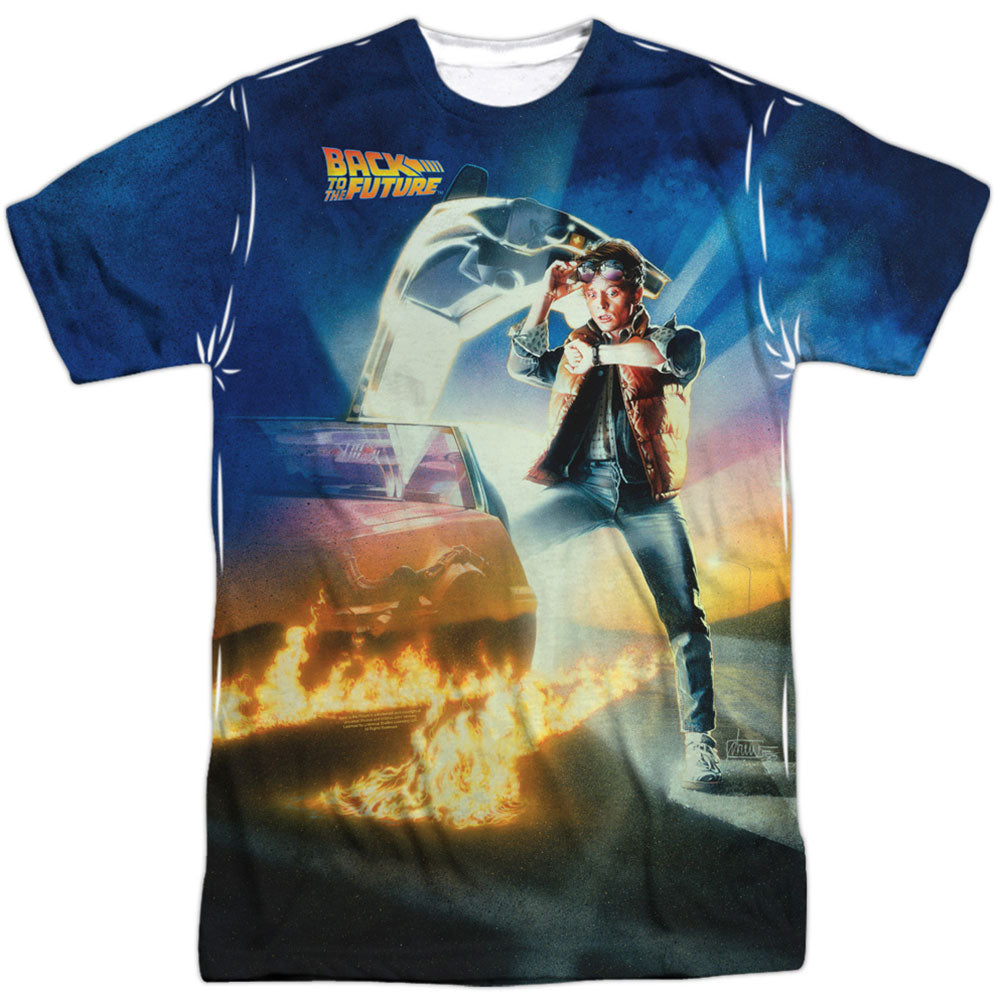 Back To The Future Movie Poster Sublimation T-shirt