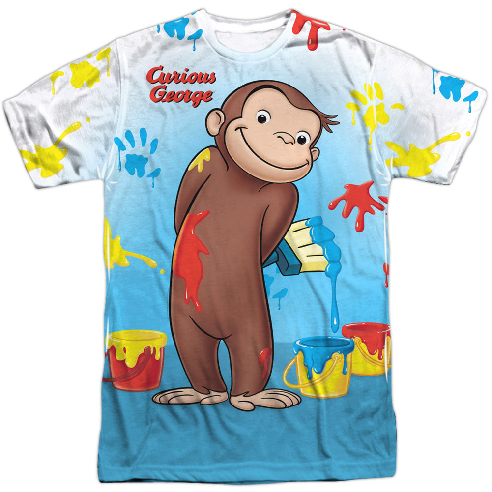 Curious George Paint All Over Sublimation T-shirt