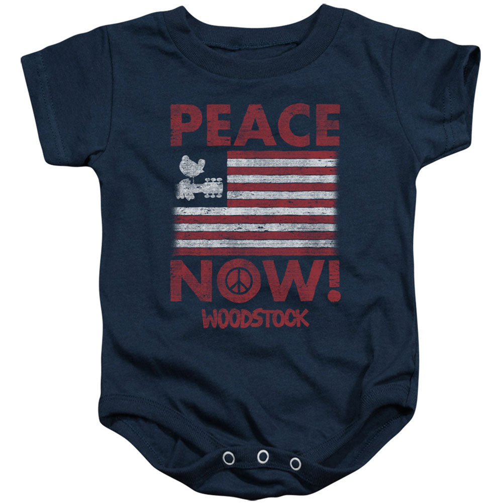 Woodstock Peace Now Bodysuit Front