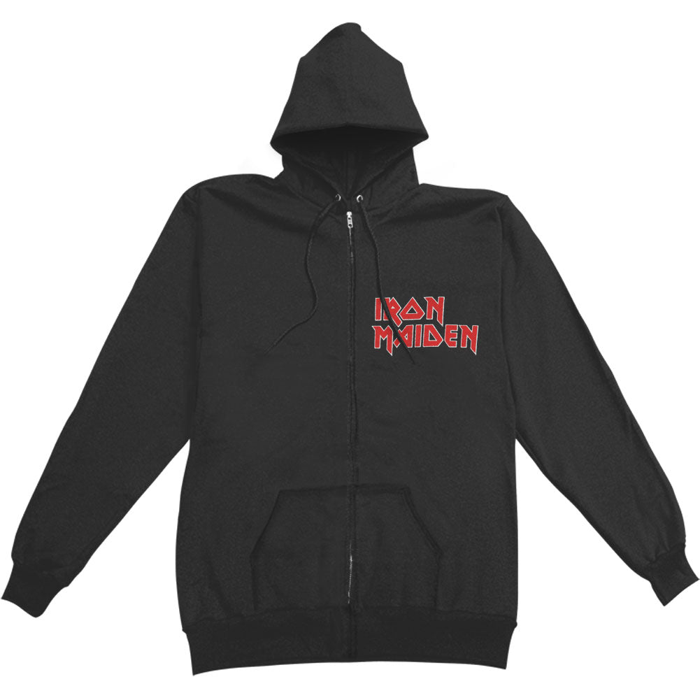 Iron Maiden No Prayer (Back Print) Zippered Hooded Sweatshirt Front