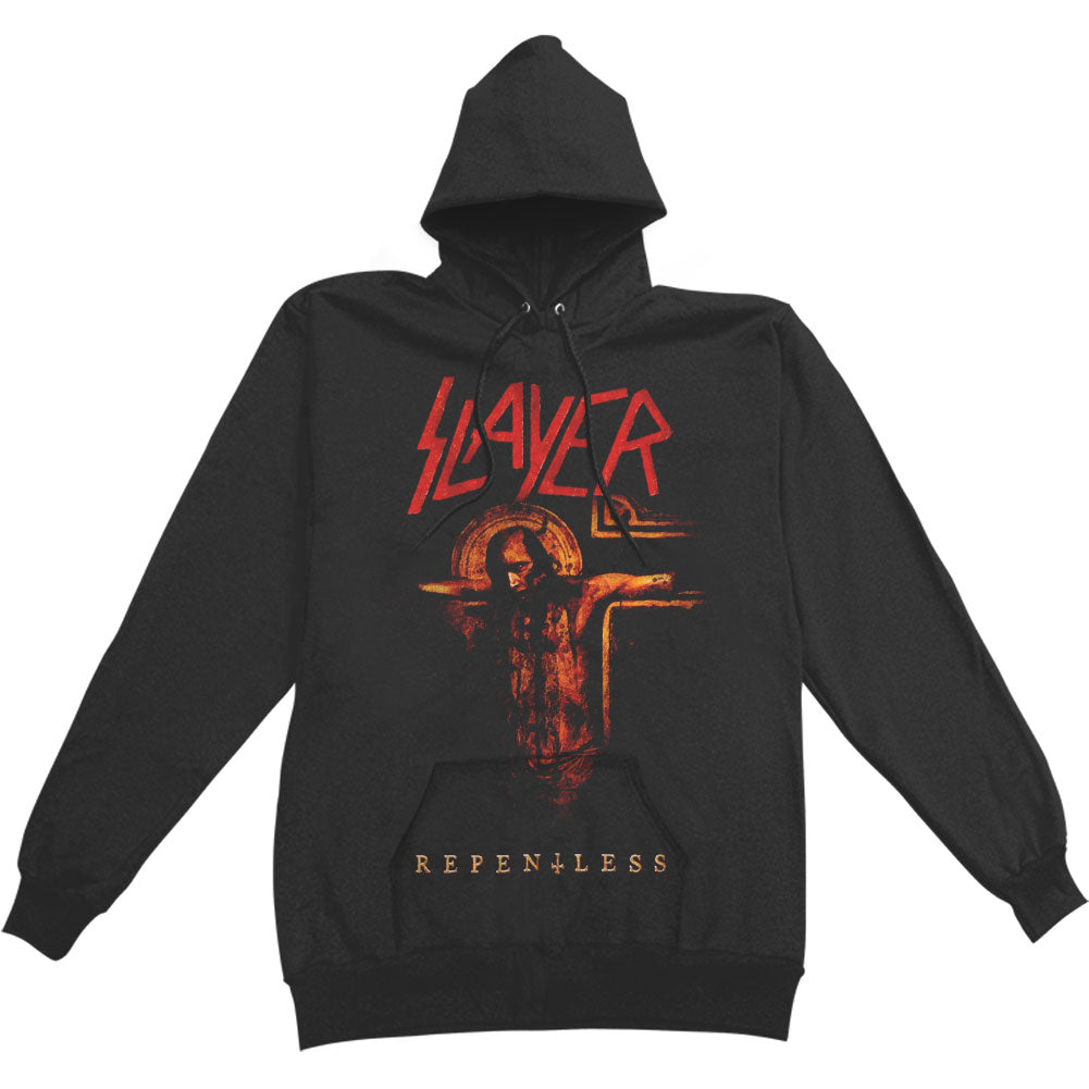 Slayer Repentless Crucifix Hooded Sweatshirt Front