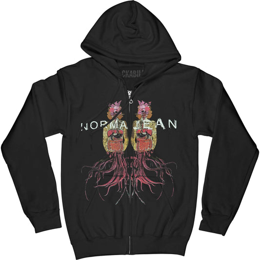 Norma Jean Squid Zipper Hoodie Zippered Hooded Sweatshirt