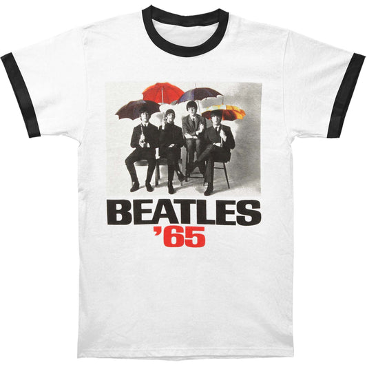 Beatles Umbrellas Ringer T-shirt Front