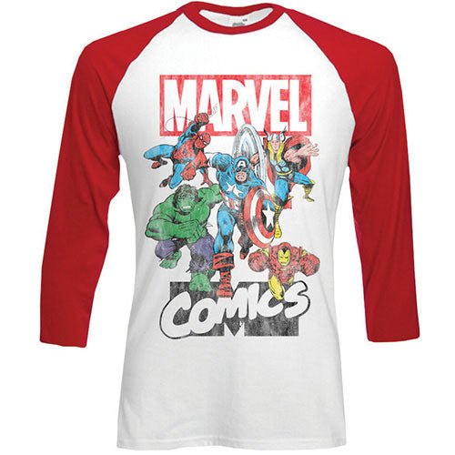 Marvel Comics Marvel Montage Baseball Jersey Front