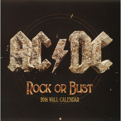 AC/DC 2016 Calendar Front
