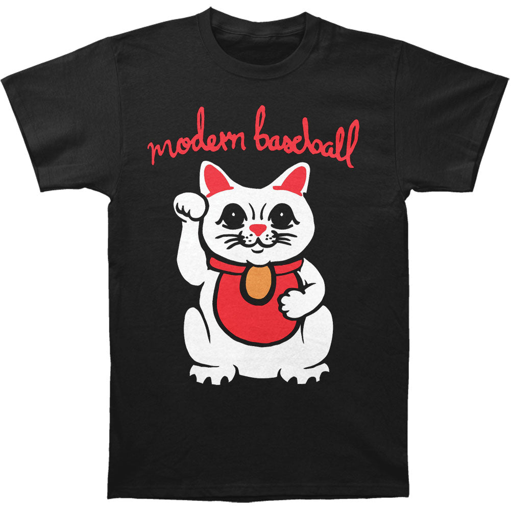 Modern Baseball Beckoning Cat Slim Fit T-shirt Front