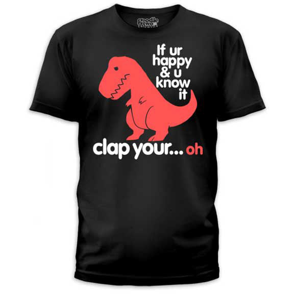 Humor Clap Your Oh Sad T-Rex T-shirt