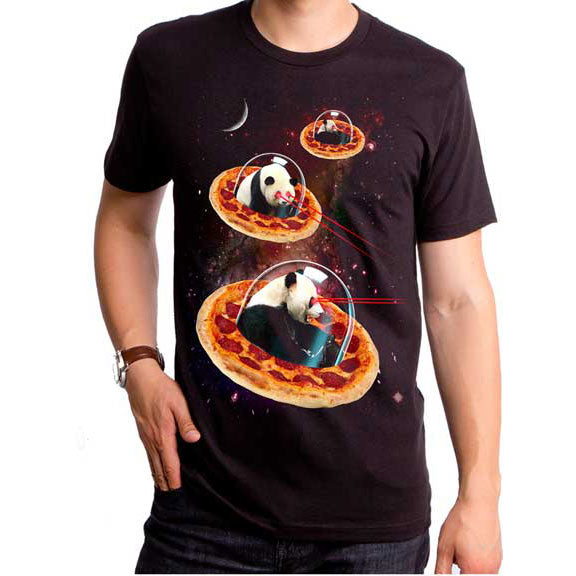 Humor Invader Pandas T-shirt