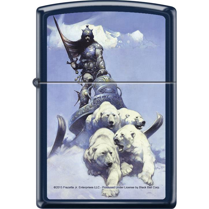 Frank Frazetta Silver Warrior Refillable Lighter