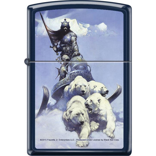 Frank Frazetta Silver Warrior Refillable Lighter