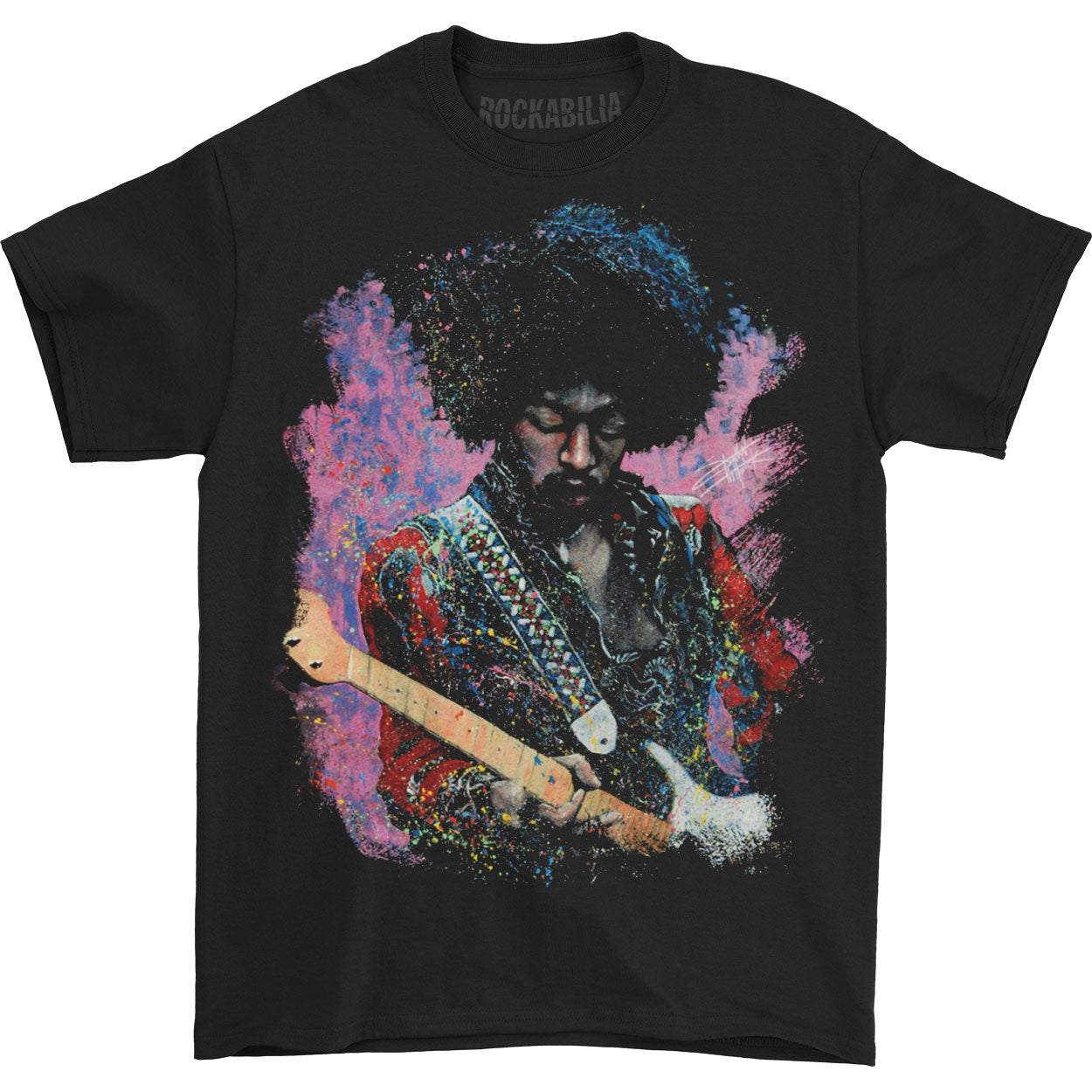 Jimi Hendrix Stephen Fishwick Men's "Jimi" T-shirt Front