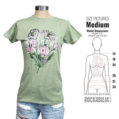Flowers Tee-Ladies Soft Ladies Tee Junior Top